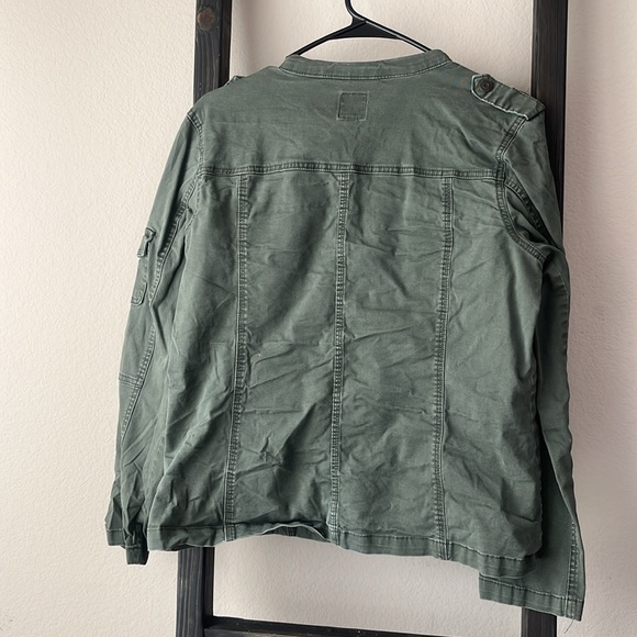 Olive green bomber cargo jacket - Picture 3 of 3